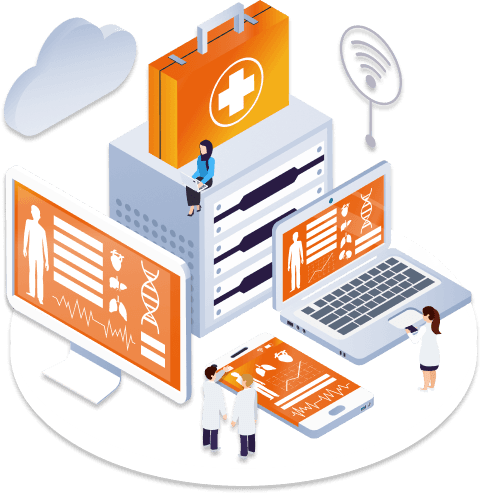 Health technology illustration